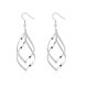 Wholesale Trendy Silver Plated Dangle Earring High Quality Twist Long Drop wedding party Earring Jewelry TGSPDE236