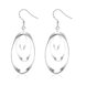 Wholesale Romantic Silver Round Dangle Earring Three Circle Drop Earrings For Women Wedding Fashion Jewelry TGSPDE244