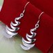 Wholesale Personality fashion Silver crescent moon shape Dangle Earring For Girls Lovely Ear Jewelry TGSPDE256