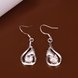 Wholesale Romantic Silver water drop zircon Dangle Earring shinny elegant earring for women wedding jewelry TGSPDE281