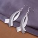 Wholesale Trendy Silver Plated Geometric Dangle Earring western style curved shape earring jewelry fine gift  TGSPDE315