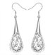Wholesale Hollow Out Engrave Pattern Simple Water Drop Shape Earring for Women Vintage Ethnic Style Female Daily Earrings Fish Hook TGSPDE333