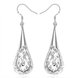 Wholesale Hollow Out Engrave Pattern Simple Water Drop Shape Earring for Women Vintage Ethnic Style Female Daily Earrings Fish Hook TGSPDE333