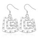 Wholesale Classic Silver spiral shapes Dangle Earring Vintage Long Tassel  Earrings popular jewelry gift TGSPDE341