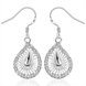 Wholesale Vintage Ethnic Earring Geometric Antique Silver Color Gold Hollow Flower Drop Earring Piercing Earring Statement Jewelry TGSPDE360