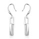 Wholesale Popular Silver plated classic rectangular Dangle Earring for women lady hoop wedding gift Jewelry holiday party gifts  TGSPDE376