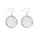 Wholesale Fashion jewelry from China Silver plated big hollow Round Dangle Earring popular European and American style earrings  TGSPDE104