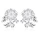 Wholesale Romantic Silver Plated chrysanthemen Dangle Earring for women Temperament earring jewelry gift TGSPDE141