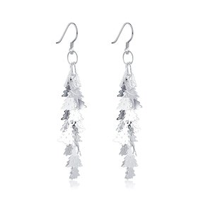 Wholesale Romantic Silver Plated Dangle Earring unique christmas tree fashion wholesale jewelry TGSPDE146