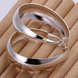 Wholesale Classic Big Circle Hoop Charm Earrings gorgeous silver plated for Women Party Gift Fashion Wedding Engagement Jewelry TGSPE127