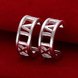 Wholesale Hot selling jewelry from China Classic Hollow Out roman numerals  Silver Big Hoop Earrings for Women Statement Earrings TGSPE136