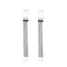 Wholesale Trendy silver plated new women's fashion jewelry earrings long wicker tassel drop retro earrings TGSPE156