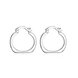 Wholesale Classic fashion Silver plated square Stud Earring Thin Flat  Earrings Women Fashion jewelry TGSPE167
