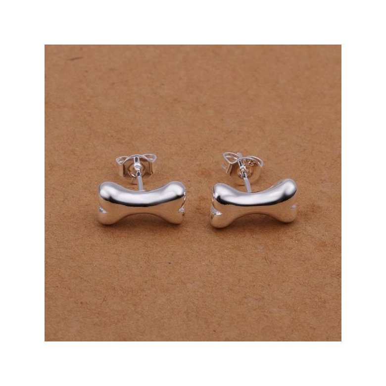 Wholesale jewelry from China Silver Earrings Fashion Jewelry Bone stud Earrings TGSPE196