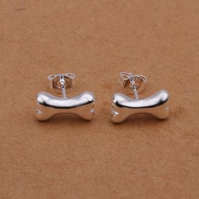 Wholesale jewelry from China Silver Earrings Fashion Jewelry Bone stud Earrings TGSPE196