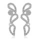 Wholesale Trendy Women Drop Earring Wedding Band Jewelry Leave&Water Drop Shape Earring AAA Cubic Zirconia New Fashion Bridal Accessories TGSPE009