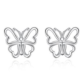 Wholesale Fashion earrings from China Butterfly shape Small Hoop Earring For Girls Wome Beautiful Jewelry   TGSPE071