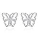 Wholesale Fashion earrings from China Butterfly shape Small Hoop Earring For Girls Wome Beautiful Jewelry   TGSPE071