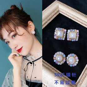 Wholesale Fashion Metal Statement Earrings 2020 Popular Geometric Square Earrings For Women Accessories VGE-1