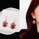 Wholesale Pair of Phoenix Coronet Pearl Earring Chinese Style Earring Peking Opera Mask Ear Jewelry Decor for Women Lady VGE007