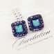 Wholesale 2020 New fashion jewelry  Square Diamond Stud Earrings For Women Fine Jewelry VGE012