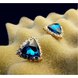 Wholesale New Fashion wholesale Jewelry Rhinestones Crystal Triangle Dazzling Stud Earring For Women Gift Girls VGE014