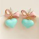 Wholesale Korean Style Bowknot Heart Earrings For Women Fashion Stylish Sweet Cute Stud Earrings Vintage Jewelry   VGE015