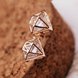 Wholesale Fashion wholesale Jewelry Crown Women Classic Shining Zircon Small Stud Earrings Gold Color Ears Stud VGE023