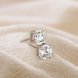 Wholesale Classical Popular Style Stud Earrings for Women High Quality Clear White Zircon Stone Luxury earrings VGE024