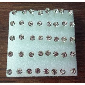 Wholesale 20PCS Transparent Plastic Beads With Hole Ear Stud For Jewelry VGE030