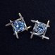 Wholesale Women's earrings 2020  new jewelry geometric hollow square triangle zircon earring Europe fashion banquet jewelry VGE044