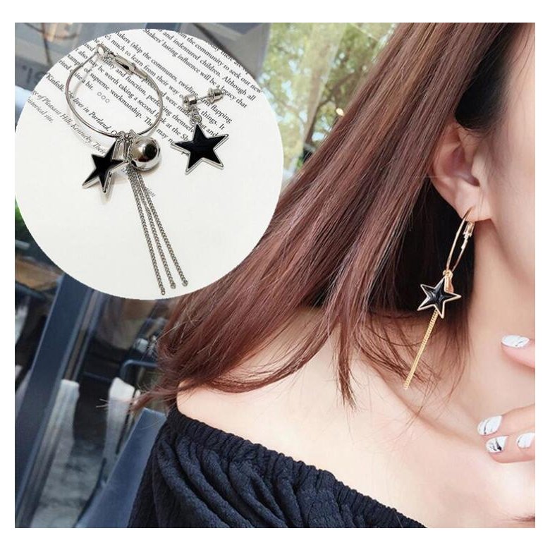 Wholesale Trendy star Tassel Korean Earrings Luxury Charm dangle Earrings For Women Fashion Jewelry  2020 VGE061