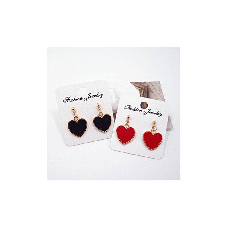 Wholesale New simple lovely heart stud earrings for women gold color personality stud earrings girl fashion jewelry gifts VGE064