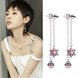 Wholesale Crystal Vintage Star Women Dangle Earrings Asymmetric Star Girl With Long Earrings For Women Drops Earrings Tassel Earrings VGE084