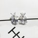 Wholesale Fashion Cute Exquisite Flower Crystal Earings White Zircon For Women Jewelry Wedding Party Gifts VGE089