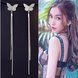 Wholesale Long Tassel Butterfly Drop Earrings Silver Color 2020 Fashion Hanging Women Earrings Summer Jewelry Girls GIfts VGE093