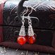 Wholesale Natural gem earrings vintage tibetan earrings for women red onyx ethnic fine jewelry women gift VGE095