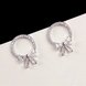 Wholesale 2020 New hot fashion high-quality zircon bow  stud earrings silver needle earrings party jewelry VGE097