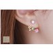 Wholesale Korean Jewelry Zircon Flower Pearl Geometry Stud Earrings For Women Statement Ear Jewelry VGE101