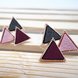 Wholesale Unique triangular geometry earrings fashion geometric shape earrings beautiful and colorful color matching earrings personality VGE109