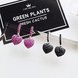 Wholesale Love Heart Earrings Sweet Pink Gifts for Women Girlfriend Girls Shine Sequins Imitation Rhinestone Korean Style Daily Ear Stud VGE119