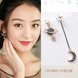 Wholesale Fashion Moon star tassel earrings asymmetric stud earrings woman contracted temperament astronauts earrings for women jewelry VGE120