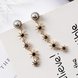 Wholesale Elegant imitation pearl Star Long Tassel ear nail exquisite Prevent Allergy EarringFashion Personality Pendant High Quality VGE122