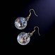 Wholesale New Fashion Women Transparent Glass Long Water Ball Dangle Earrings For Girls Drop Earrings Party Jewelry Accessories VGE124