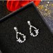 Wholesale New Cute Sweet Heart Zircon Flower Circle Stud Earrings For Women Fashion Delicate Jewelry VGE129