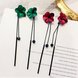 Wholesale New Style Five Leaves Flower Tassels Long Earrings Elegant Earrings Real 925 Silver  Fine Jewelry  for Women VGE140