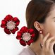 Wholesale Fashion Jewelry Ethnic big Red Drop Earrings Big pebble Earrings Vintage For Women Dangle zircon Earring VGE165