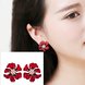 Wholesale Fashion Jewelry Ethnic big Red  camellias Drop Earrings Vintage For Women Dangle zircon Earring VGE166