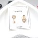 Wholesale Fashion Jewelry Personality Simple Asymmetric Cute Mini Key Lock Heart Earrings Crystal Earrings Women Elegant Earrings VGE169
