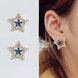 Wholesale Korean Fashion Five-pointed Star Pearl Earrings Simple Design  Earrings For Women Girl Party Wedding Jewelry Gifts VGE170